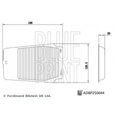 ADBP250044 BLUE PRINT Фільтр повітря у внутрішньому просторі