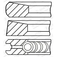08-287107-00 GOETZE ENGINE Комплект поршневих кілець