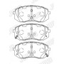 572612J JURID Комплект гальмівних колодок дисковий гальм