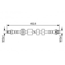 1 987 481 741 BOSCH Гальмівний шланг