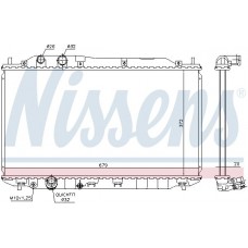 681384 NISSENS Радіатор охолодження двигуна