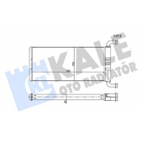 346620 KALE OTO RADYATÖR Теплообмінник обігрів салону