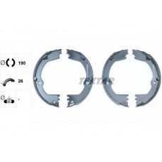 91082700 TEXTAR Комплект гальмівних колодок, стояночная тормозная система