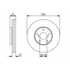 0 986 479 R20 BOSCH Гальмівний диск