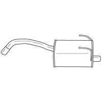 26691 SIGAM Глушник вихлопних газів кінцевий