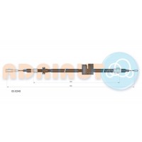 030240 ADRIAUTO VAG Трос ручного гальма 100, A6 Quattro лев.