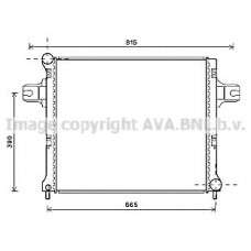 JEA2064 AVA QUALITY COOLING Радіатор охолодження двигуна