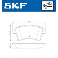 VKBP 80024 SKF КомплеК т гальмівних колодок, дискове гальмо