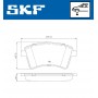 VKBP 80024 SKF КомплеК т гальмівних колодок, дискове гальмо