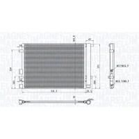 350203100700 MAGNETI MARELLI Конденсатор кондиціонера