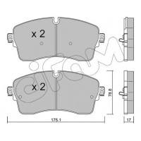 822-1250-0 CIFAM Комплект гальмівних колодок дисковий гальм