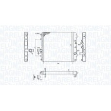 350213193100 MAGNETI MARELLI Радіатор охолодження двигуна