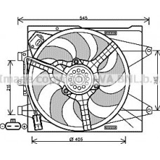 FT7564 AVA QUALITY COOLING Вентилятор охолодження двигуна