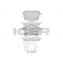 182344 ICER Комплект гальмівних колодок дисковий гальм