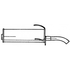 45618 SIGAM Глушник вихлопних газів кінцевий