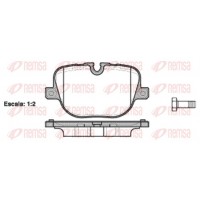 1408.00 REMSA Комплект гальмівних колодок дисковий гальм