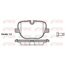 1408.00 REMSA Комплект гальмівних колодок дисковий гальм