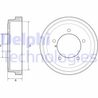 BF531 DELPHI Гальмівний барабан
