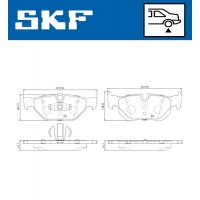 VKBP 90181 SKF КомплеК т гальмівних колодок, дискове гальмо