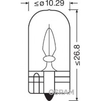 2821-02B OSRAM Лампа розжарювання, фонарь установленный в двери