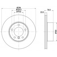 8DD 355 104-591 HELLA PAGID Гальмівний диск
