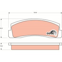 GDB265 TRW Комплект гальмівних колодок дисковий гальм