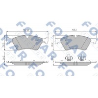 FO 858781 FOMAR Friction КомплеК т гальмівних колодок, дискове гальмо