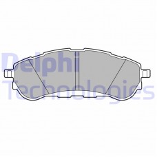 LP3707 DELPHI Комплект гальмівних колодок дисковий гальм