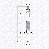 062900142304 MAGNETI MARELLI Свічка розжарювання