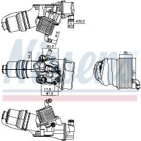 91309 NISSENS масляний радіатор двигунне олива