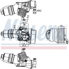 91309 NISSENS масляний радіатор двигунне олива