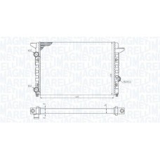 350213185400 MAGNETI MARELLI Радіатор охолодження двигуна
