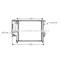 BW2124 AVA QUALITY COOLING Радіатор охолодження двигуна