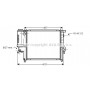 BW2124 AVA QUALITY COOLING Радіатор охолодження двигуна