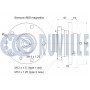 221855 RUVILLE Комплект підшипника ступиці колеса