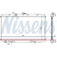 67346A NISSENS Радіатор охолодження двигуна