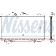 67346A NISSENS Радіатор охолодження двигуна