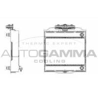 107010 AUTOGAMMA Радіатор охолодження двигуна