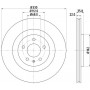 8DD 355 118-021 HELLA PAGID Гальмівний диск