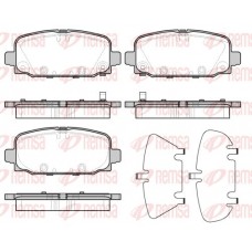 1796.02 REMSA Комплект гальмівних колодок дисковий гальм