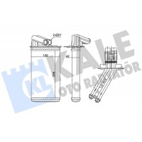 348460 KALE OTO RADYATÖR Теплообмінник обігрів салону