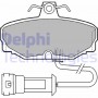 LP557 DELPHI Комплект гальмівних колодок дисковий гальм