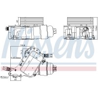 91339 NISSENS масляний радіатор двигунне олива