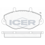140897 ICER Комплект гальмівних колодок дисковий гальм