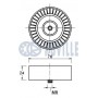 542058 RUVILLE Паразитный / ведущий ролик, Поліклиновий ремінь