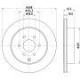 8DD 355 131-391 HELLA PAGID Гальмівний диск