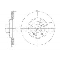 800-1377C CIFAM Гальмівний диск