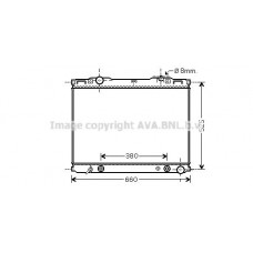 KAA2139 AVA QUALITY COOLING Радіатор охолодження двигуна
