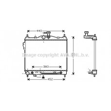 HYA2102 AVA QUALITY COOLING Радіатор охолодження двигуна