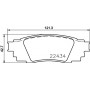 8DB 355 025-121 HELLA PAGID Комплект гальмівних колодок дисковий гальм